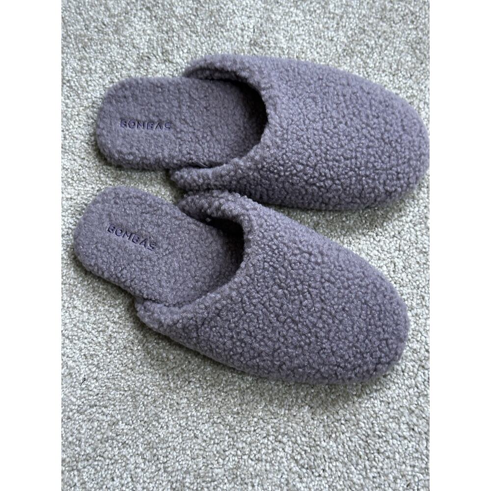 BOMBAS sunday slipper sz 8 Purple Sherpa